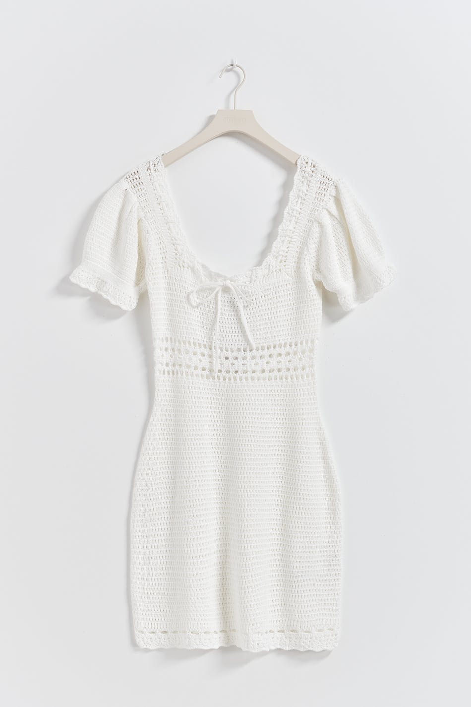 Crochet knitted dress