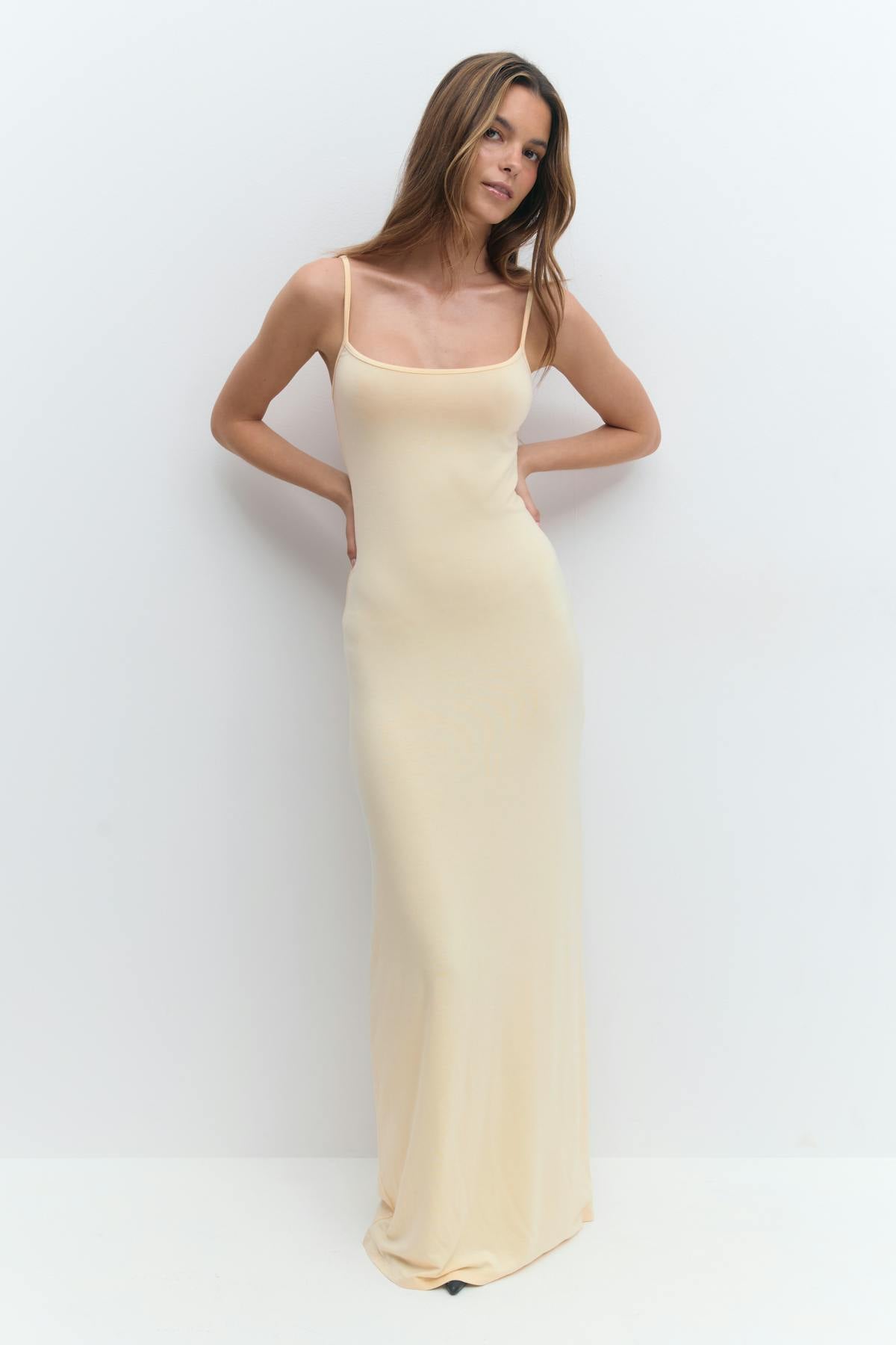 maxi slip dress