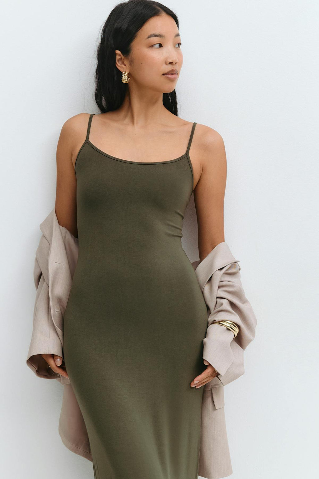 maxi slip dress
