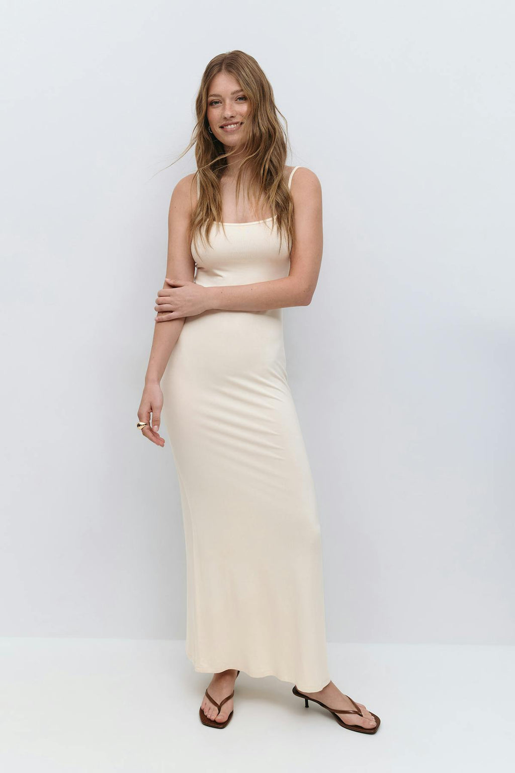 maxi slip dress