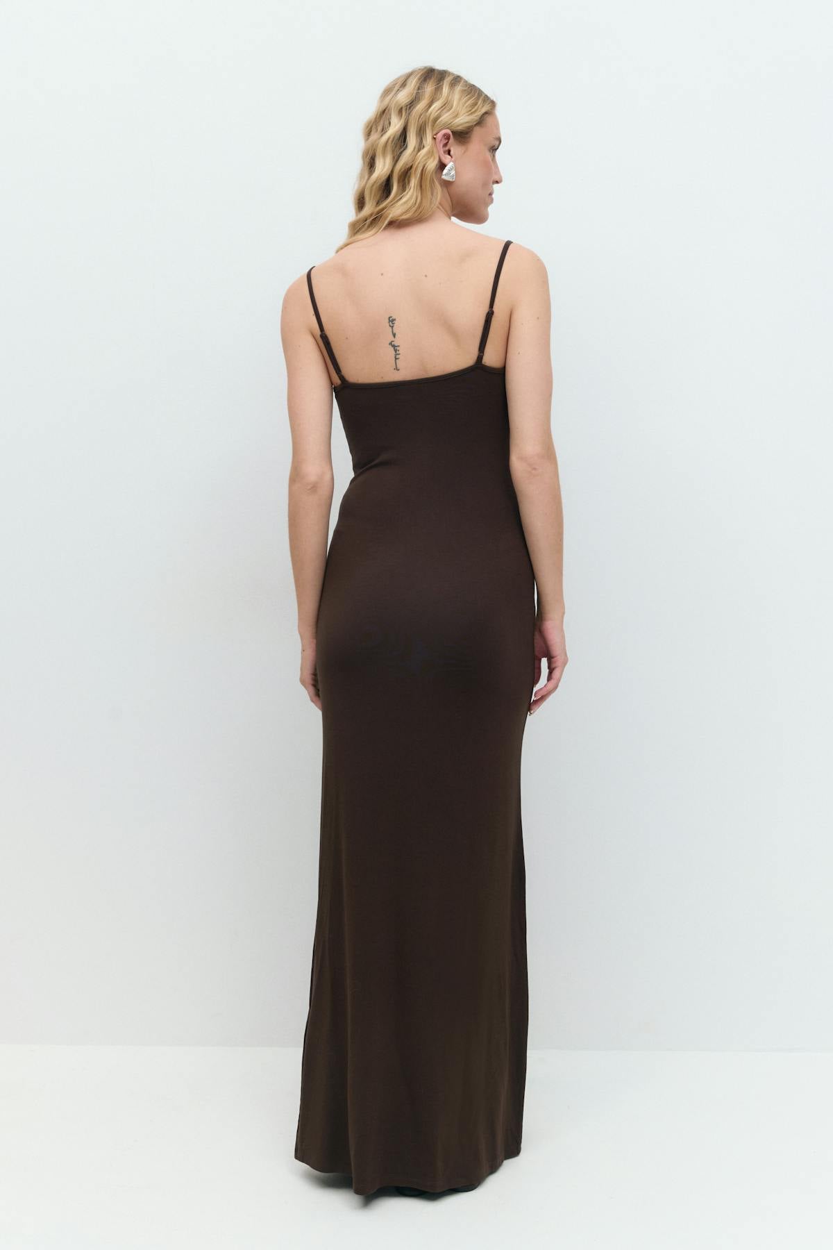 maxi slip dress
