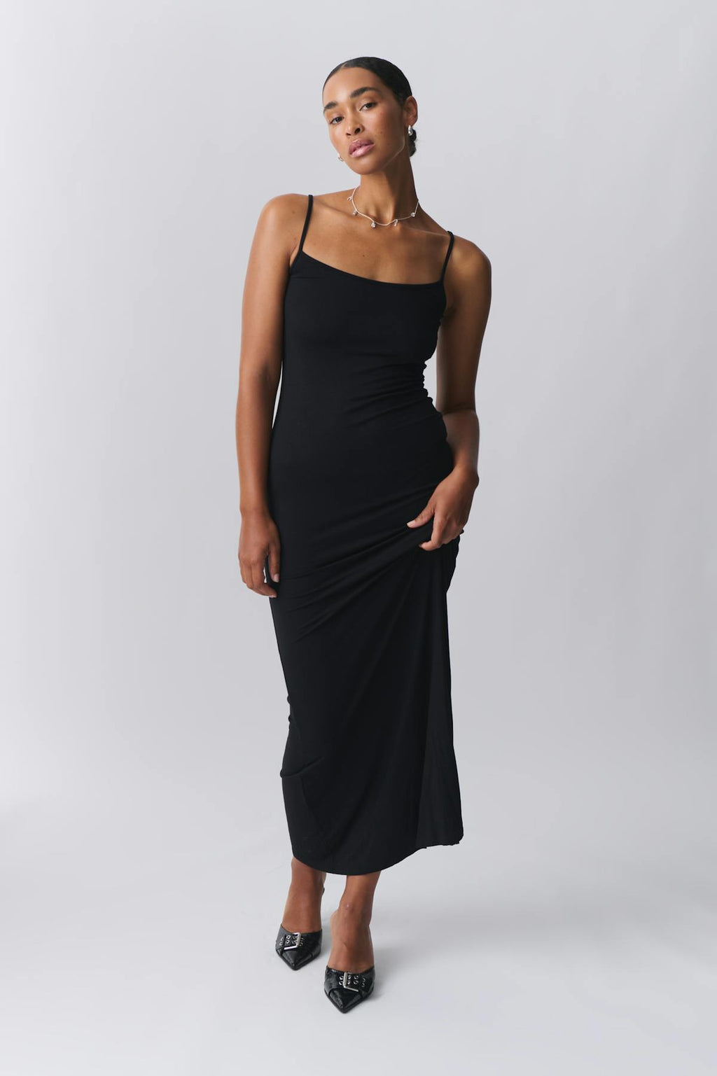 maxi slip dress
