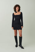 Square mini dress