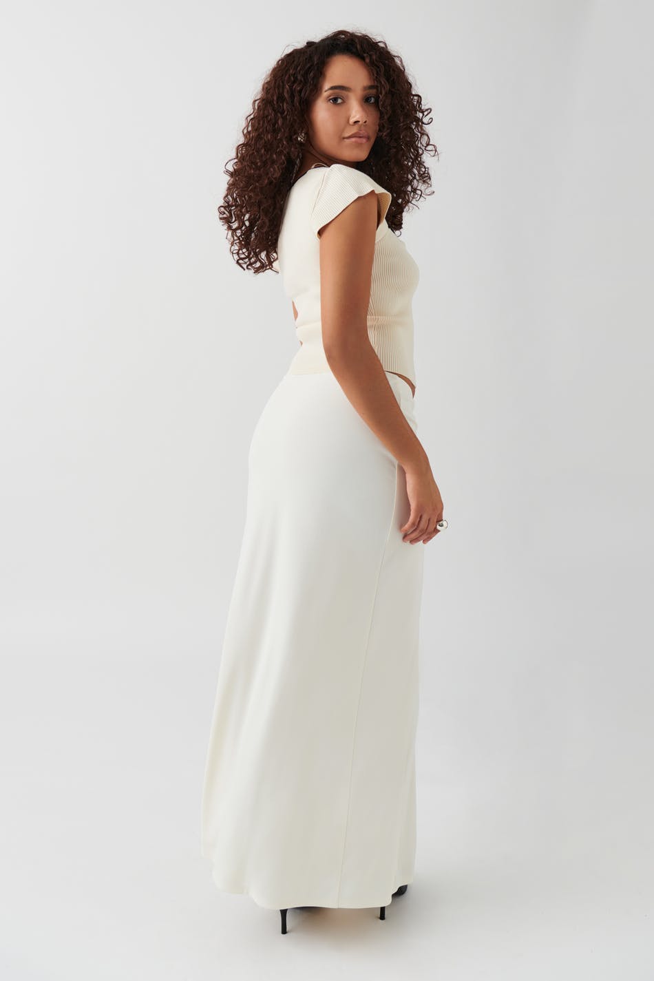 Low waist maxi skirt