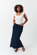 Low waist maxi skirt