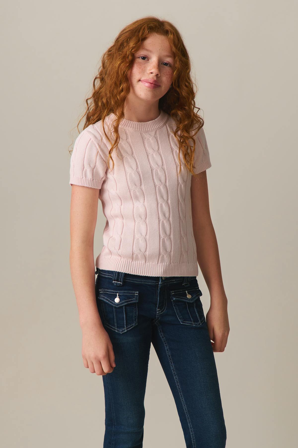 Front pocket bootcut jeans