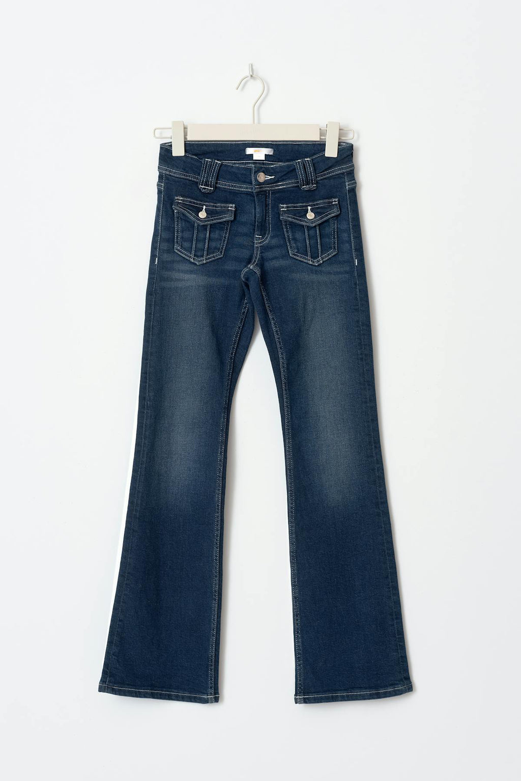 Front pocket bootcut jeans