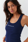 embroidery rib tank