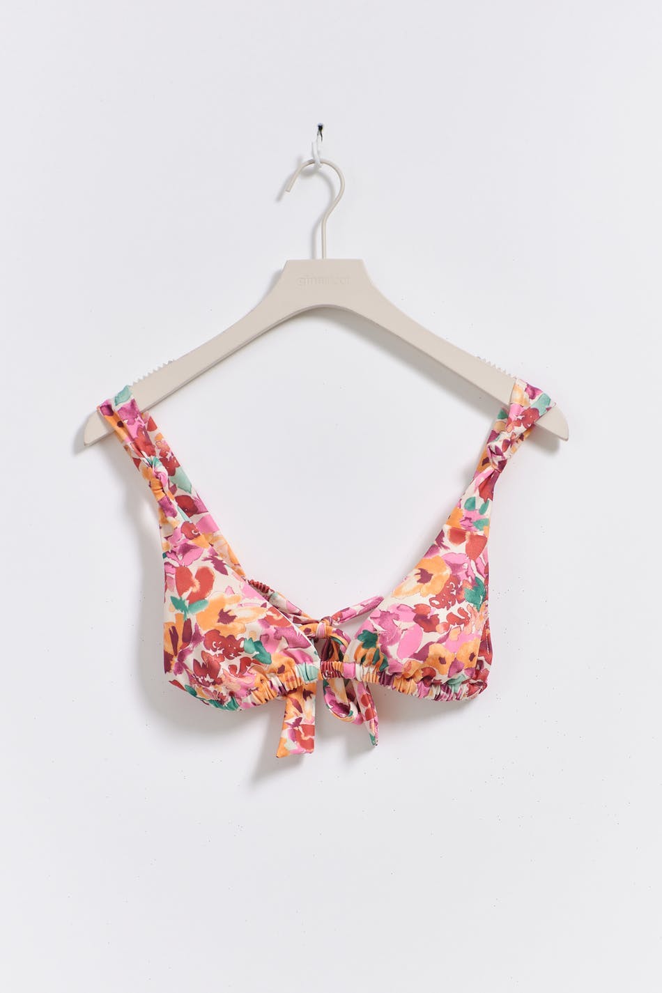Wide strap bikini top
