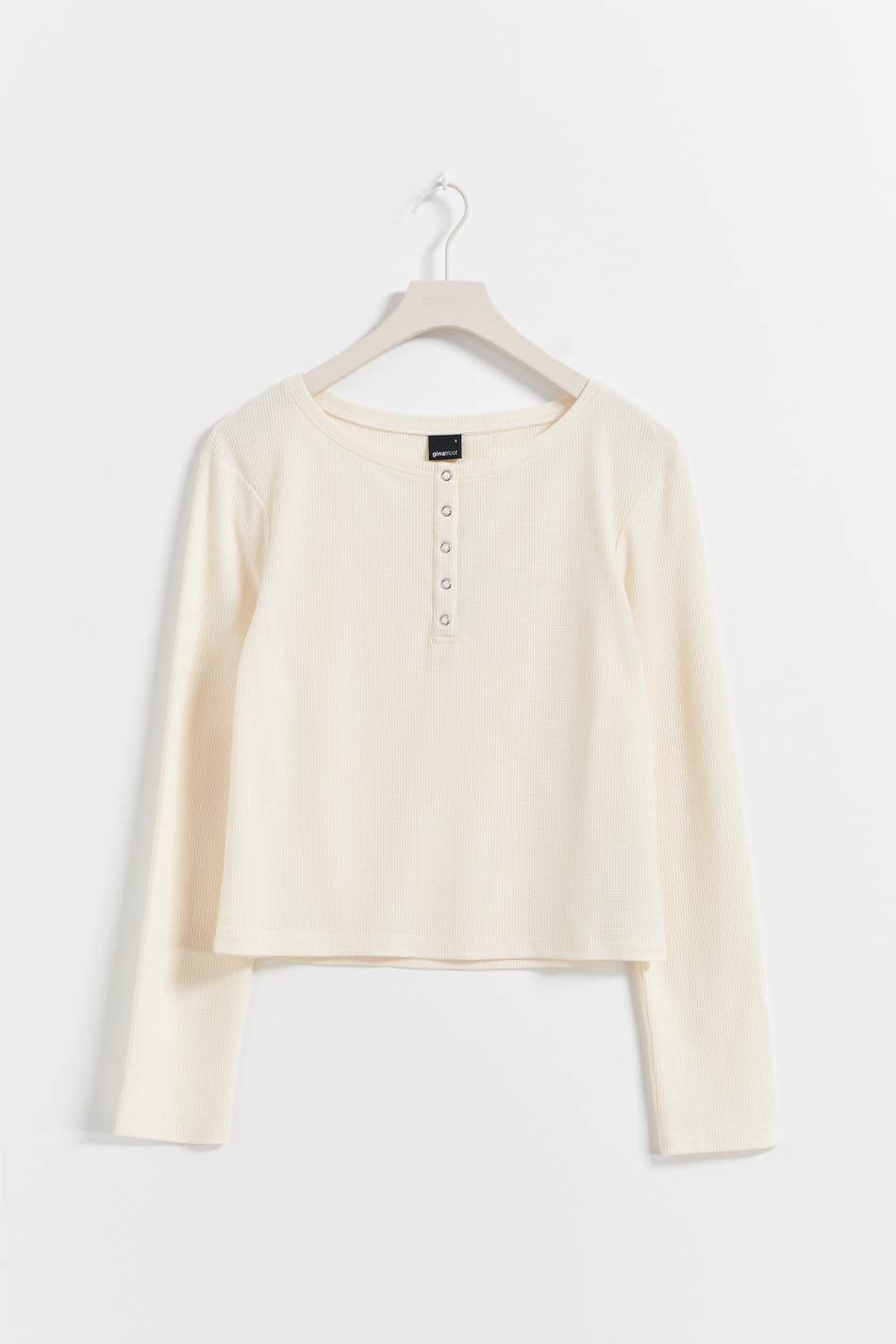 Waffle pyjamas long sleeve top