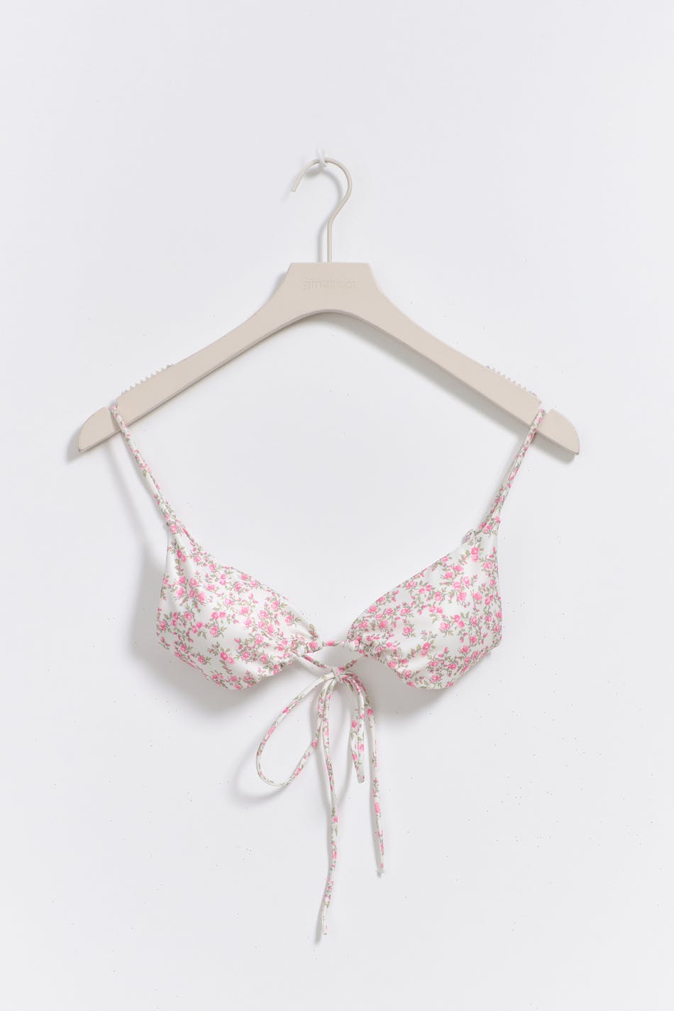 Semishine triangle bikini top