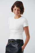 Brushed rib top