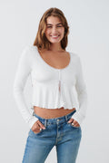Lace detail top