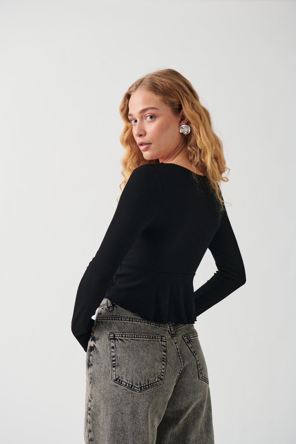 Lace detail top