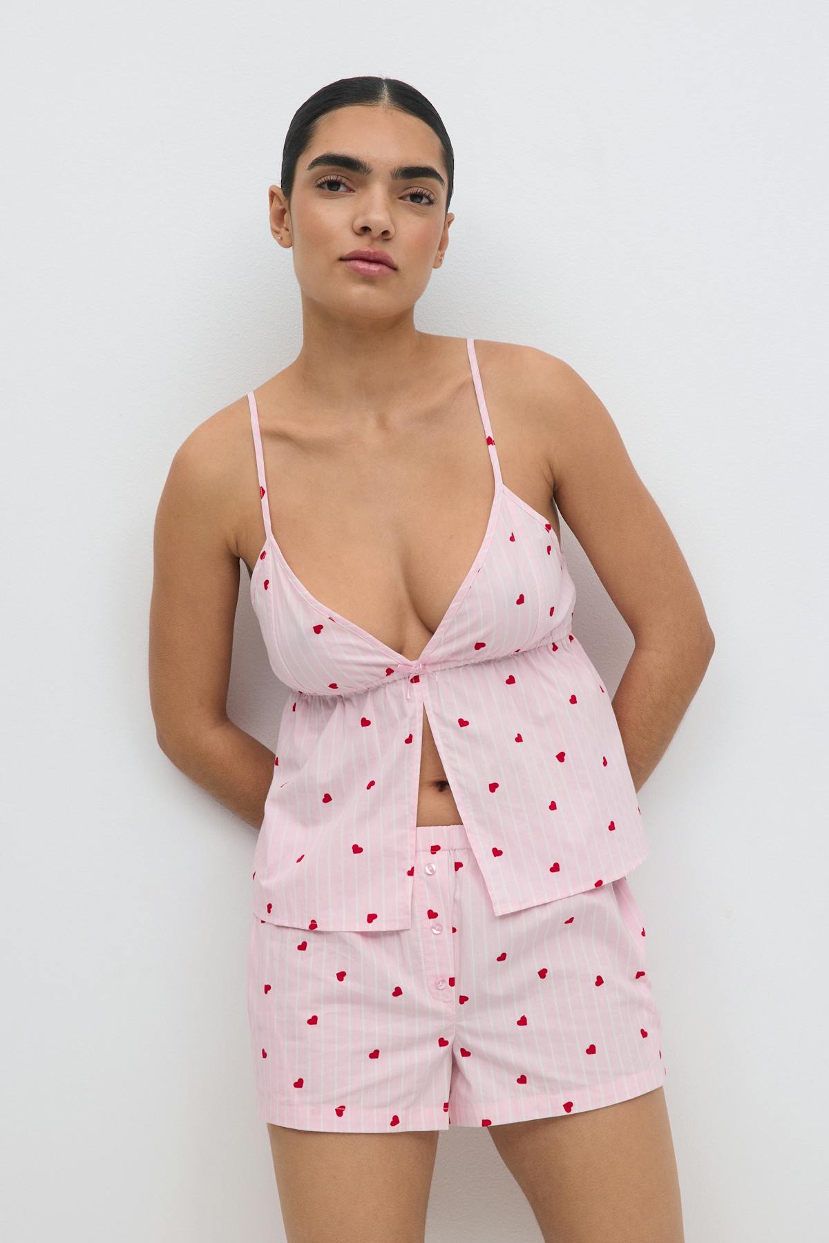 Poplin pyjamas shorts