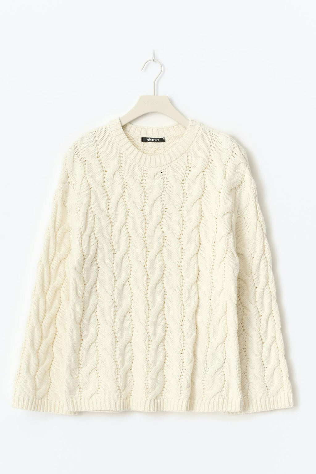 Cable knitted sweater