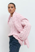 Cable knitted sweater