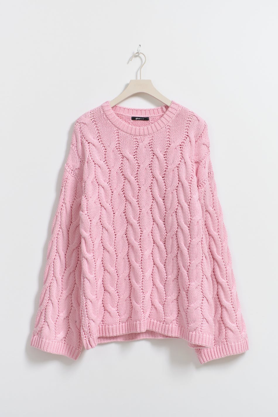 Cable knitted sweater