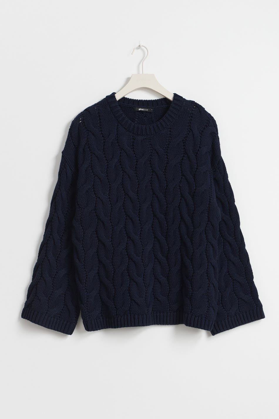 Cable knitted sweater