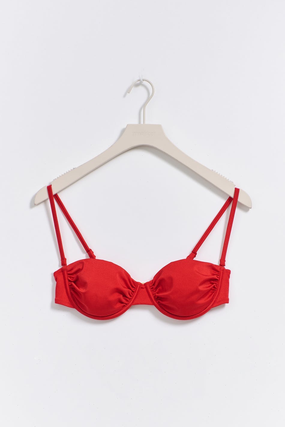 Ruched bikini bra