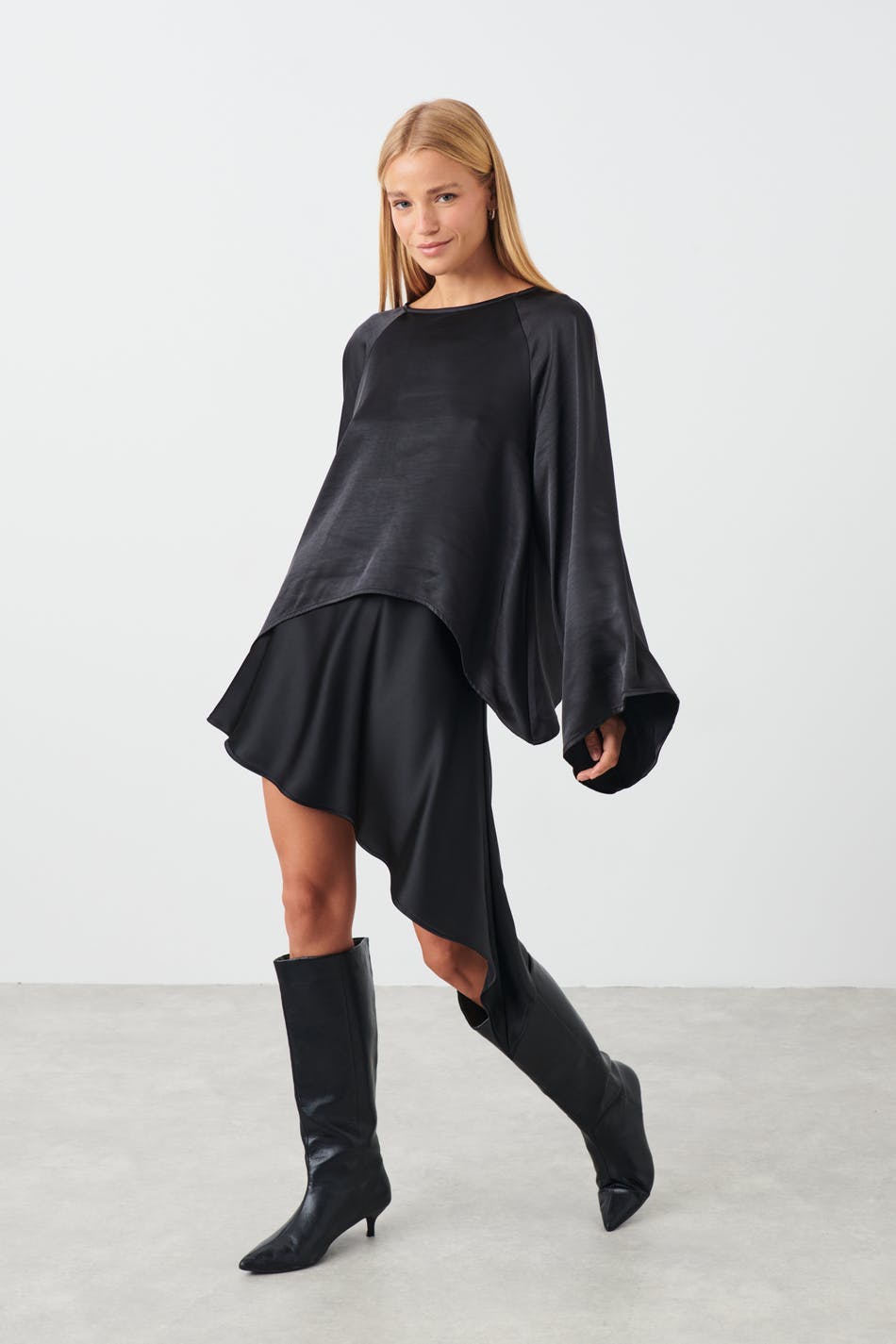 Satin skirt