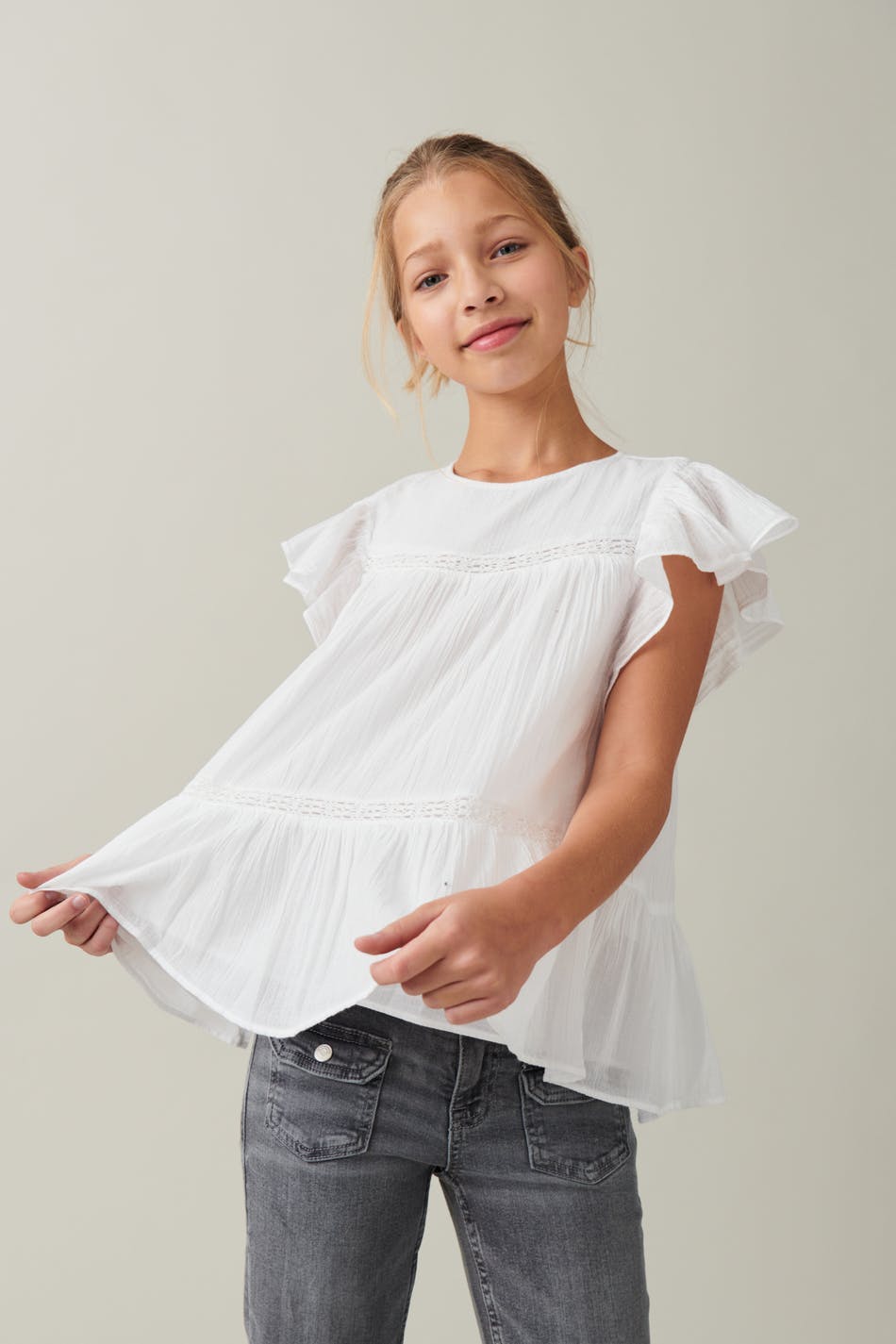 Y crinkled top