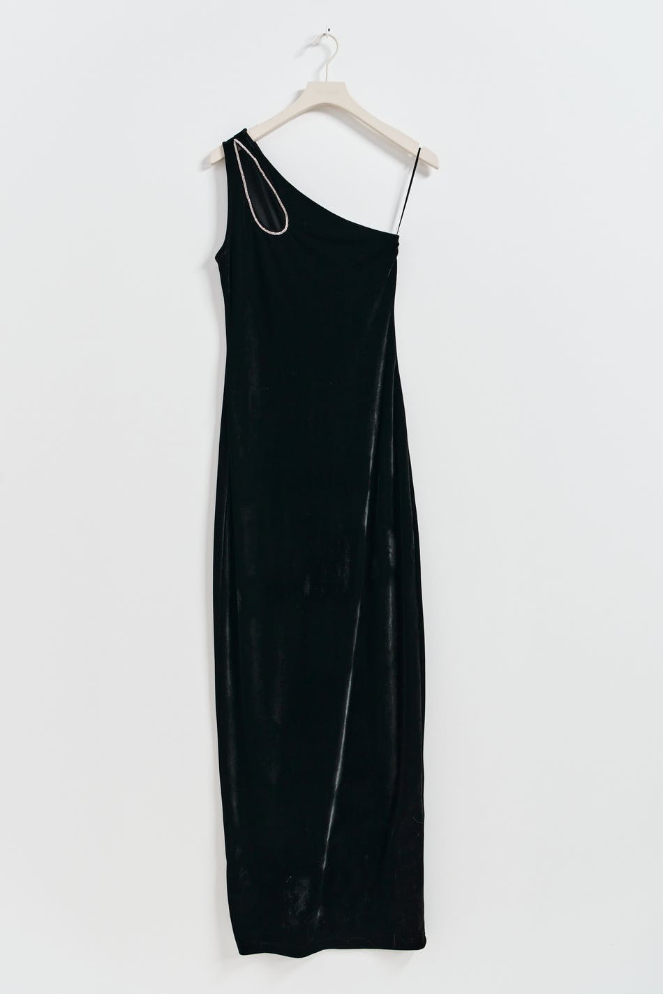 Velvet rhinestone maxi dress