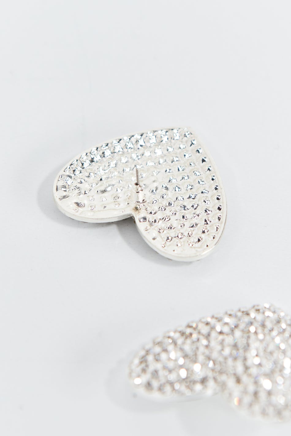 Heart stud earrings