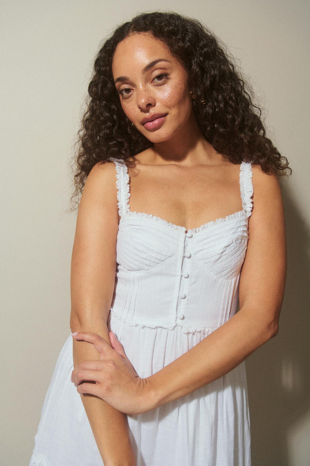 Trim maxi dress