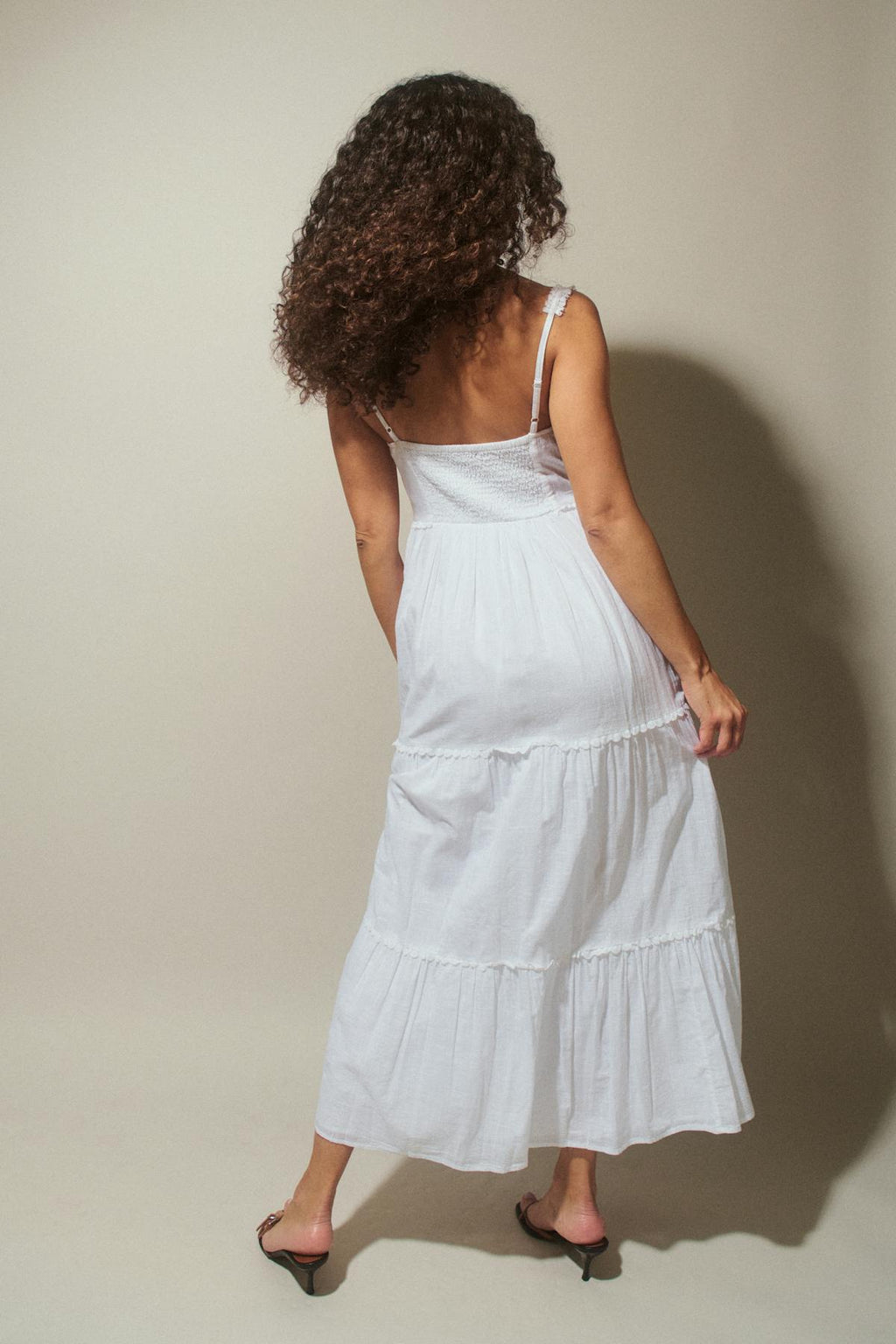 Trim maxi dress