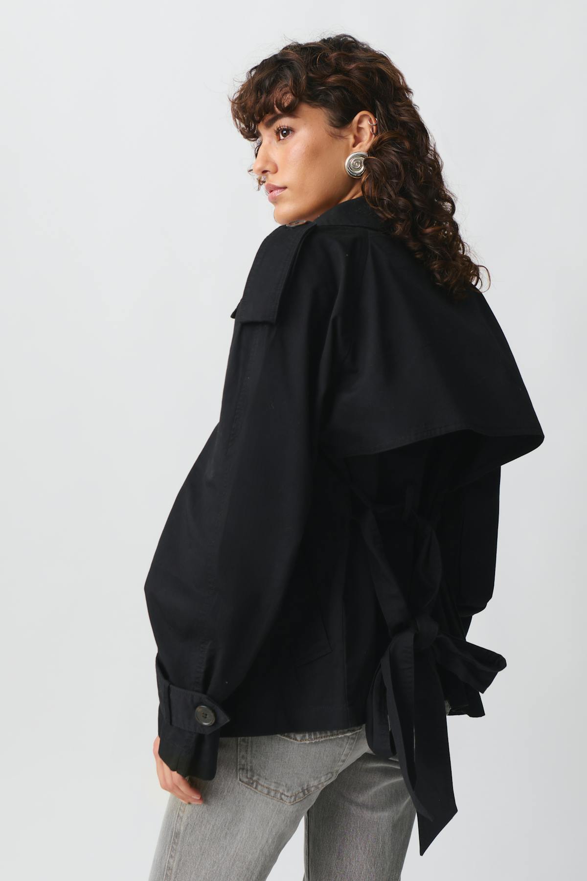short belted trench coat