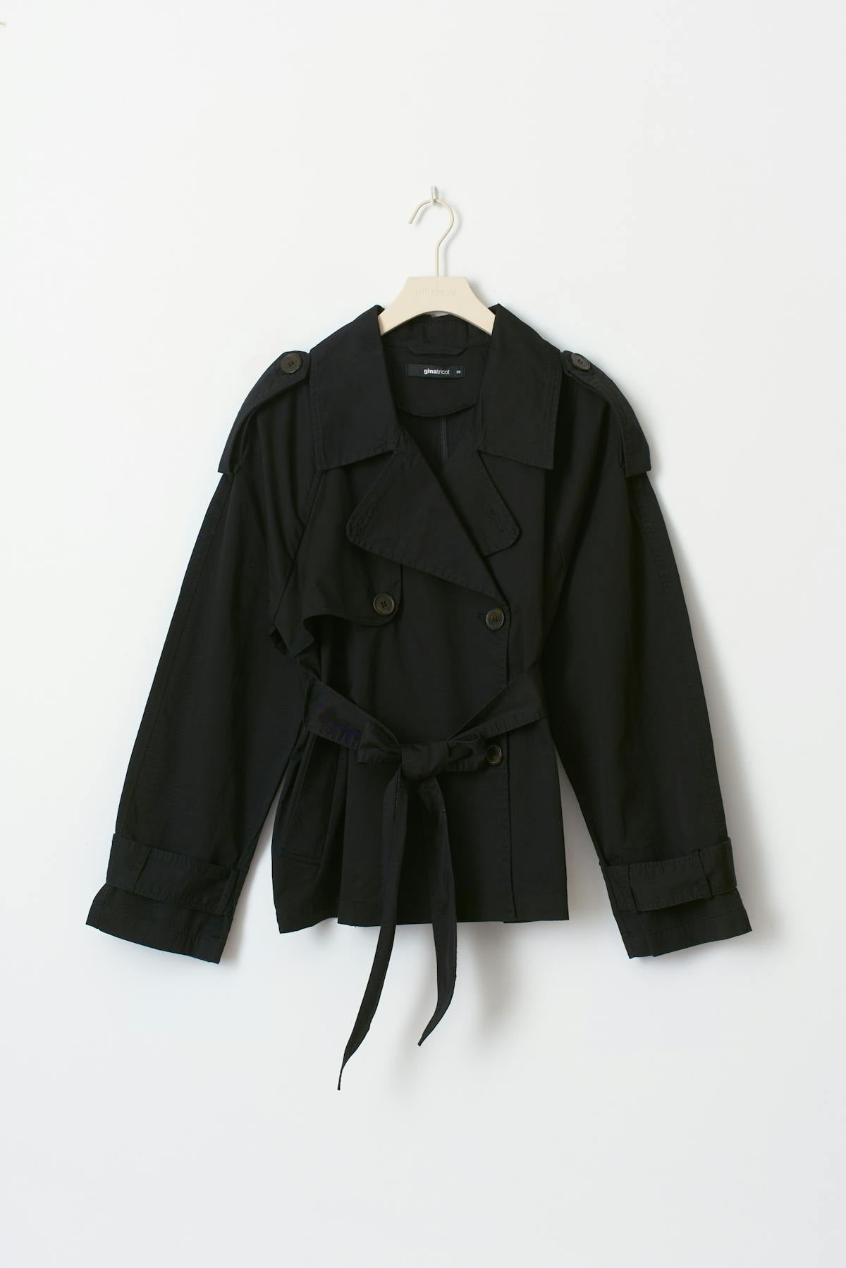 short belted trench coat