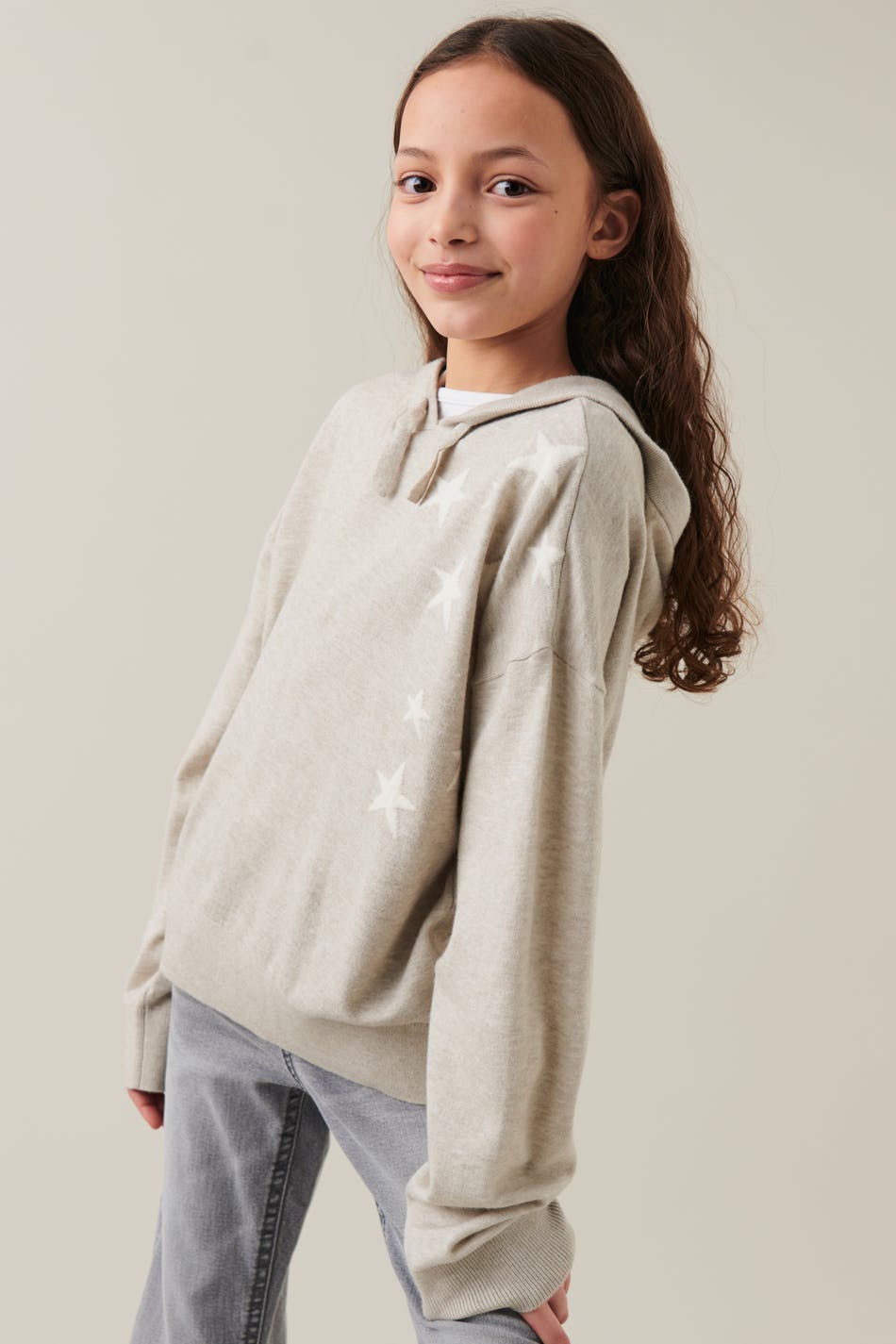 Y star knitted hoodie