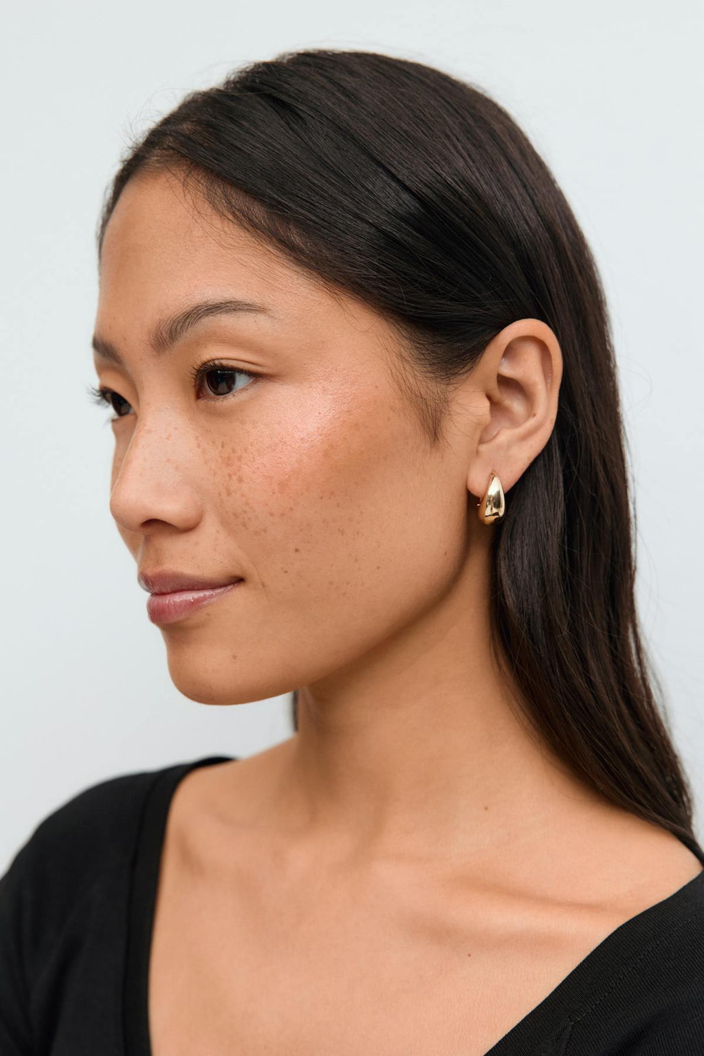 chubby hoops earrings