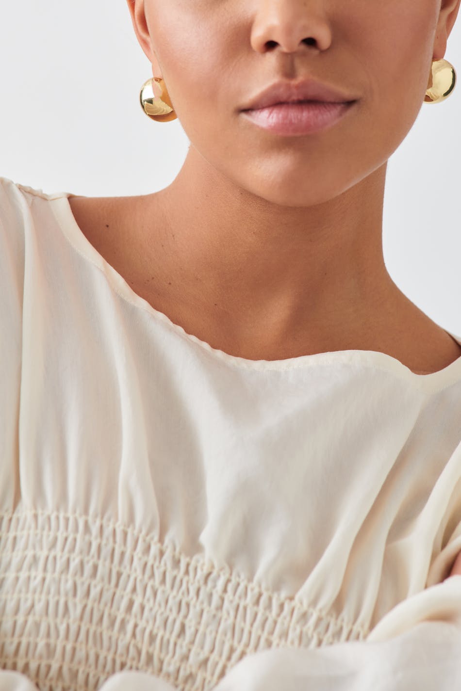 Big round earrings