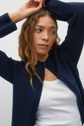 One button knit cardigan