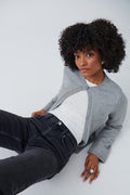 One button knit cardigan