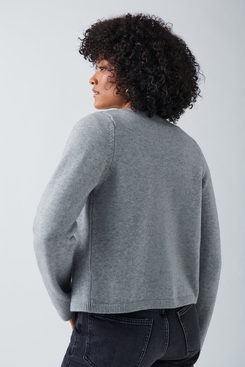 One button knit cardigan