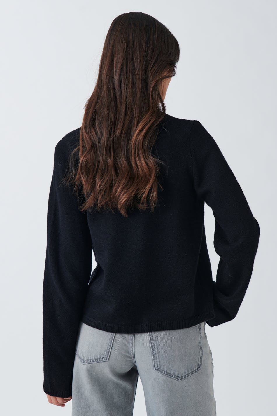 One button knit cardigan