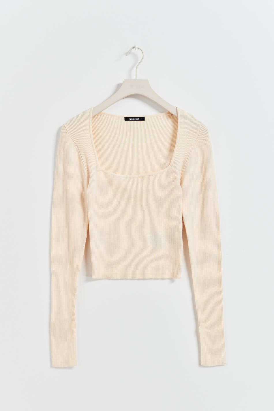 knitted squareneck top
