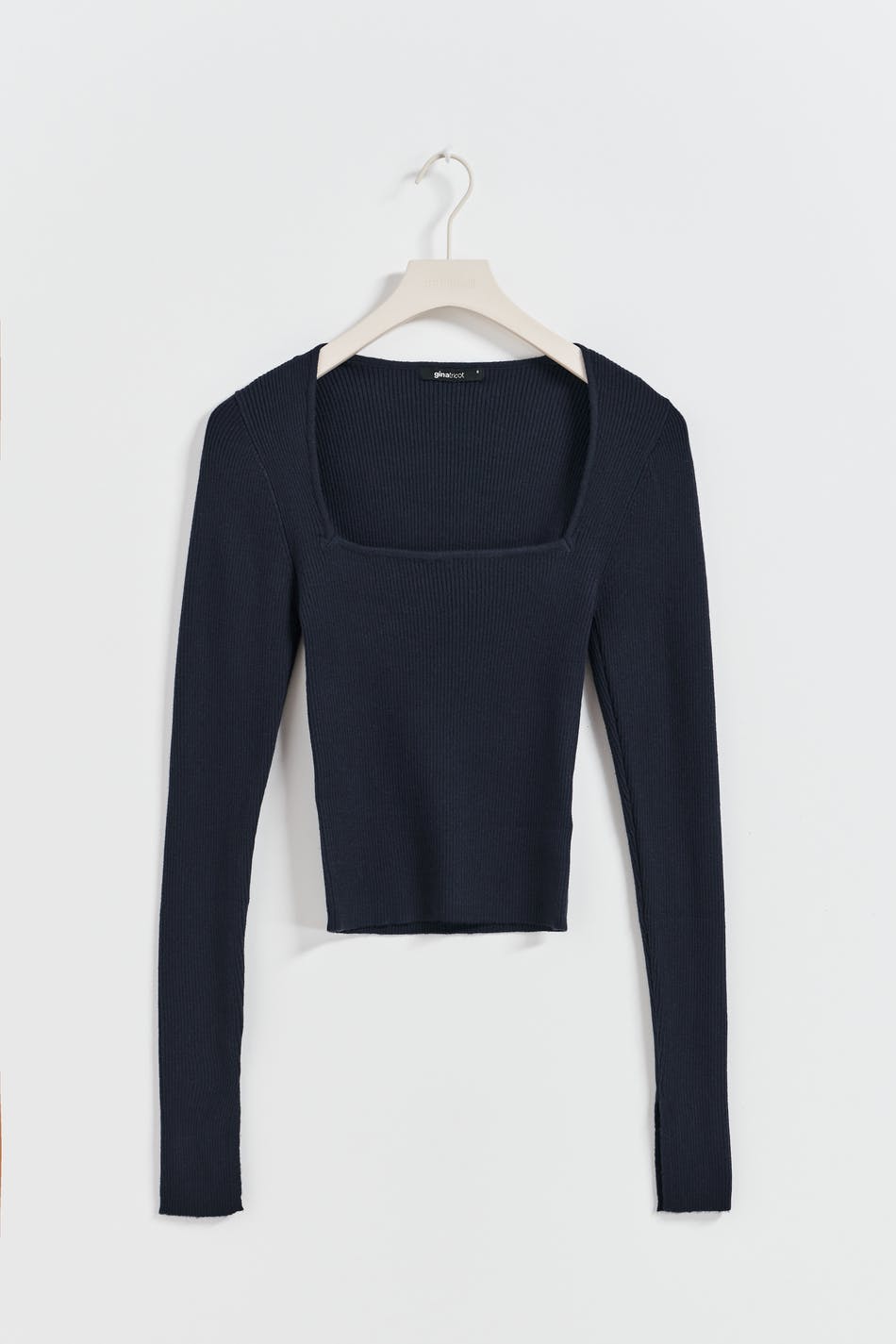 knitted squareneck top