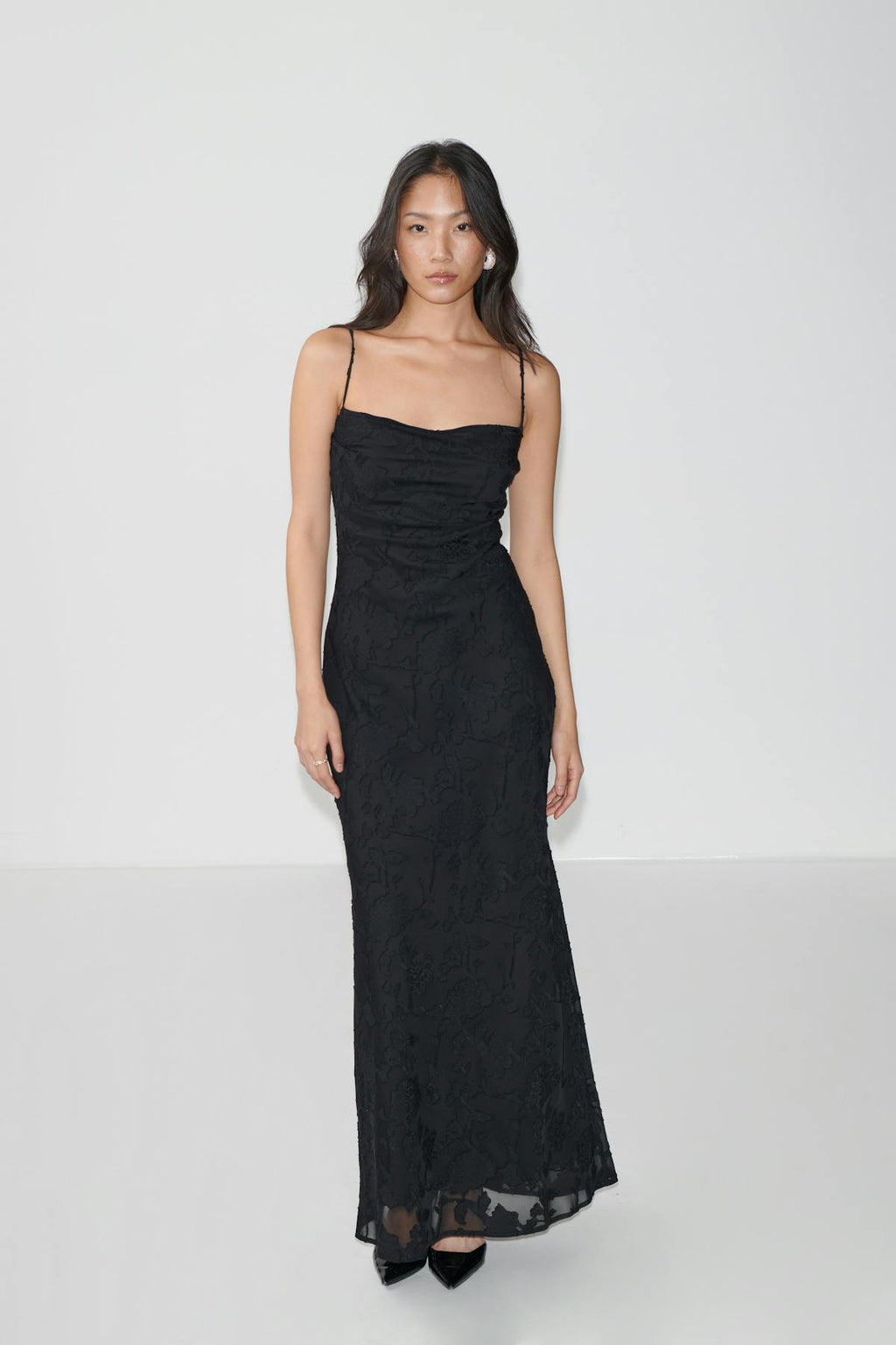 Cowl neck dress