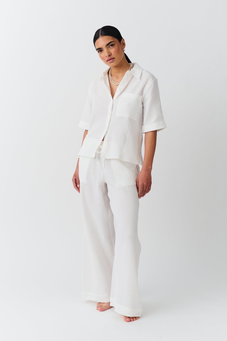Gauze trousers