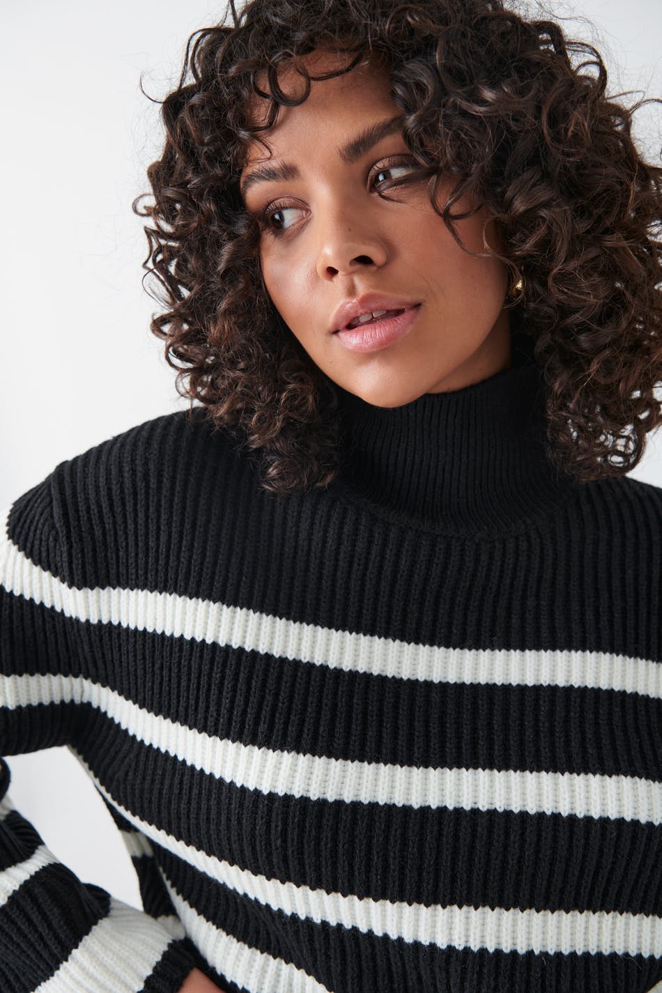Turtleneck knit sweater
