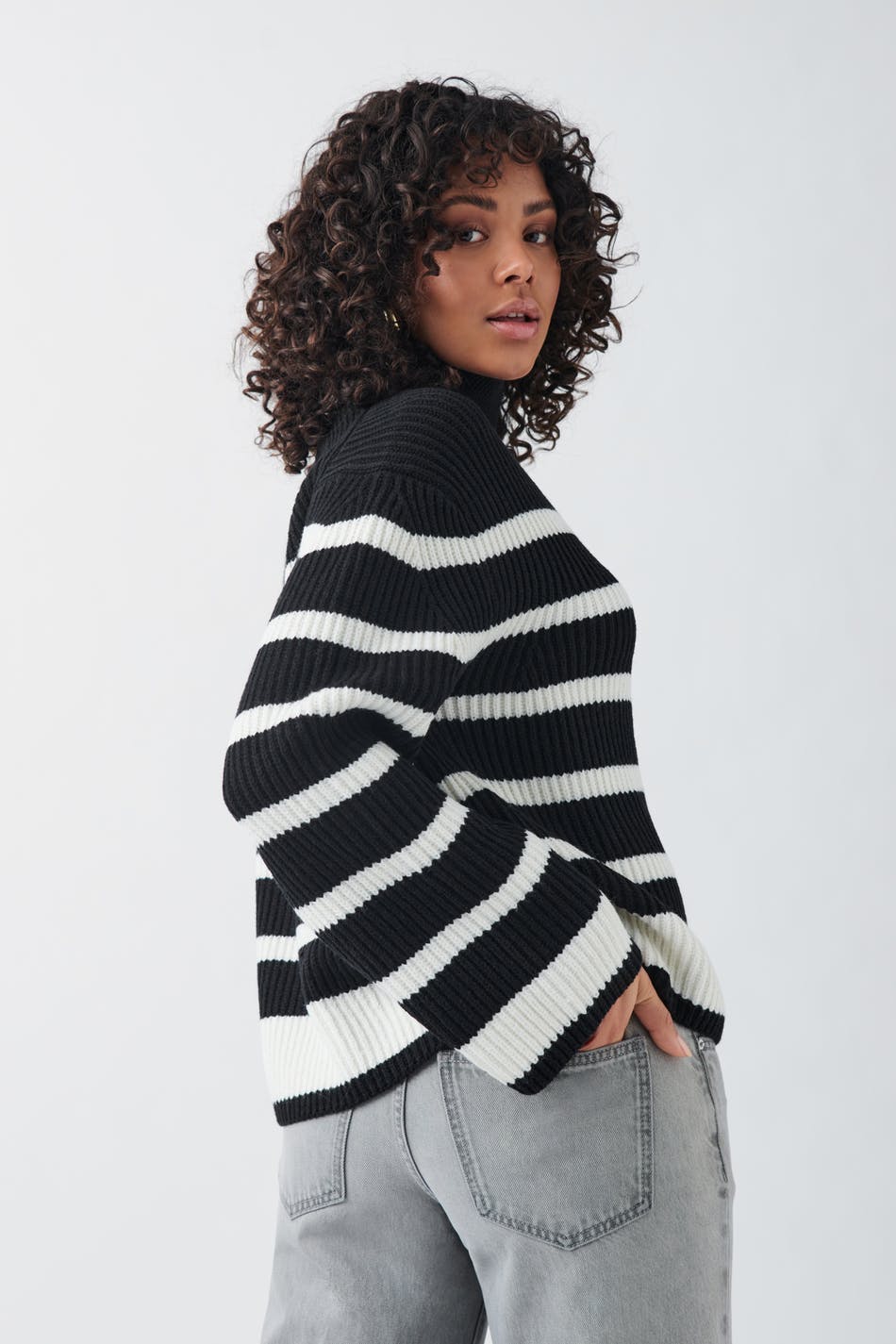 Turtleneck knit sweater