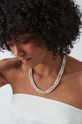 Long pearl necklace