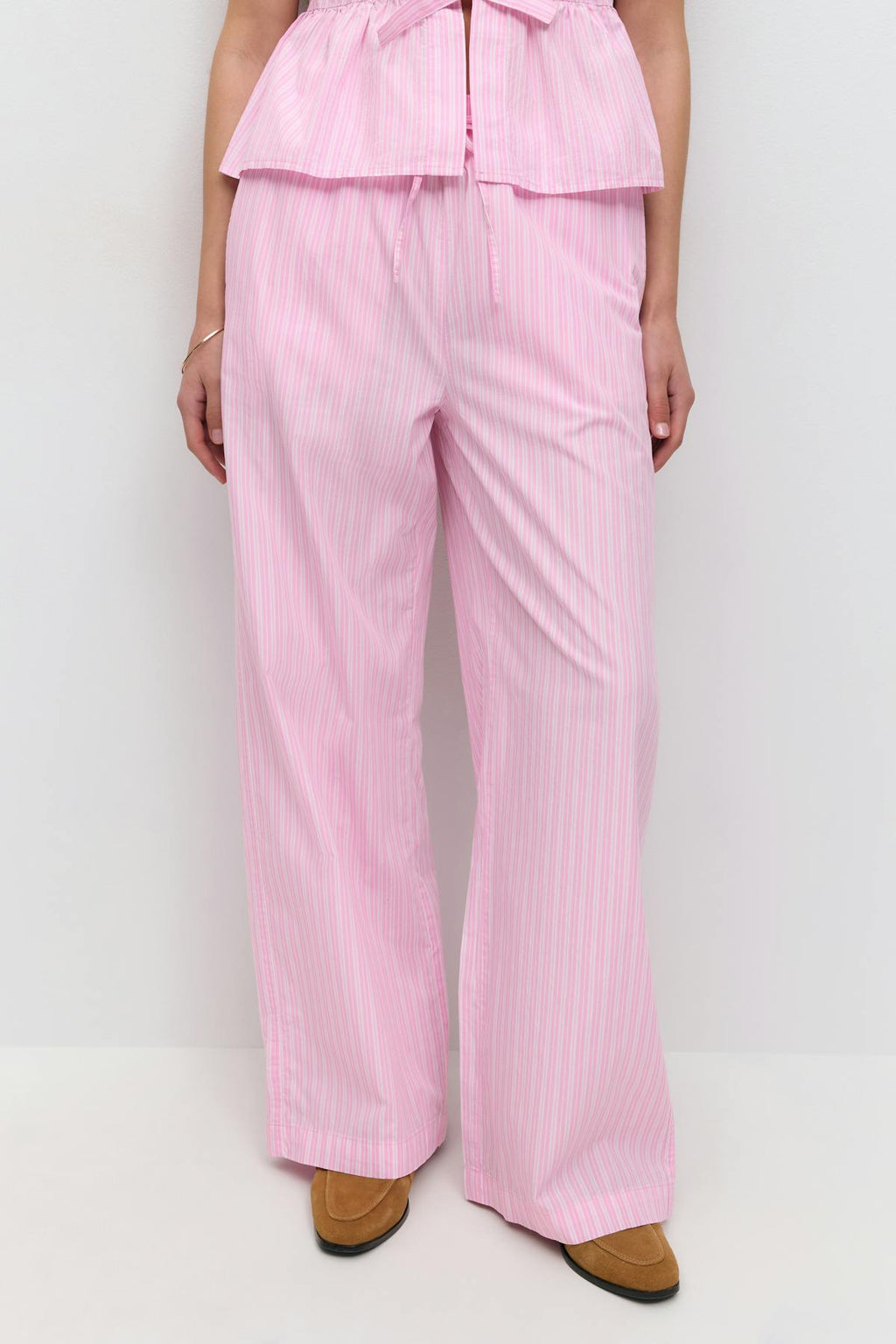 Cotton poplin trousers