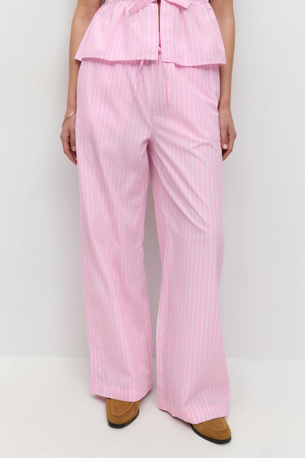 Cotton poplin trousers