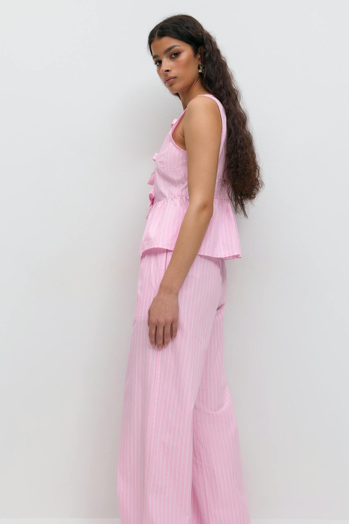 Cotton poplin trousers
