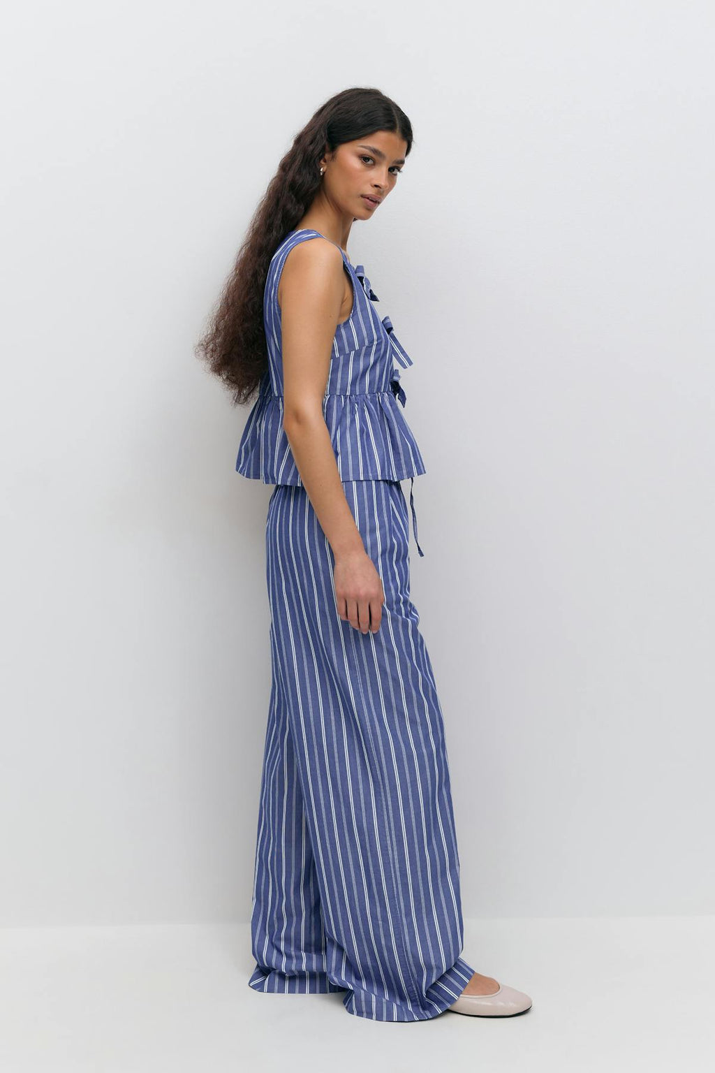 Cotton poplin trousers
